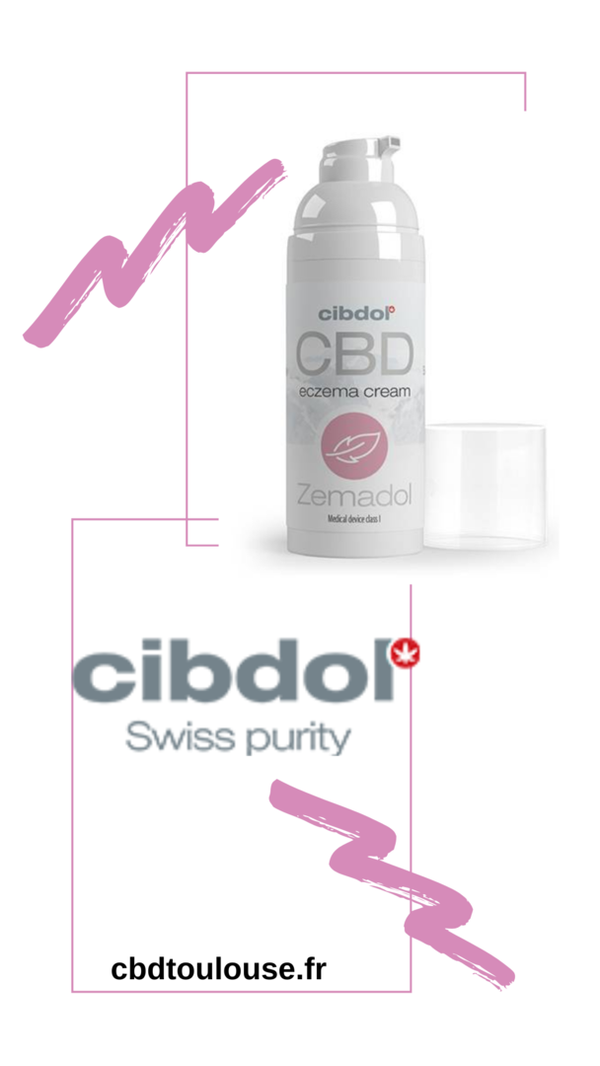 Crème ZEMADOL CBD - 50ml - Cibdol - Aide à combattre l'eczema