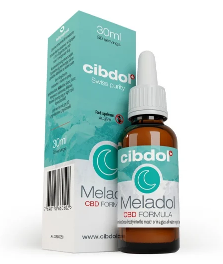 Meladol complément au CBD et mélatonine 30ml - Favorise le sommeil
