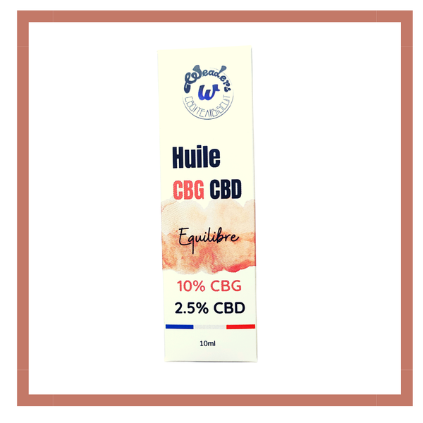 Huile 10% CBG | Equilibre | Weaders 10ml