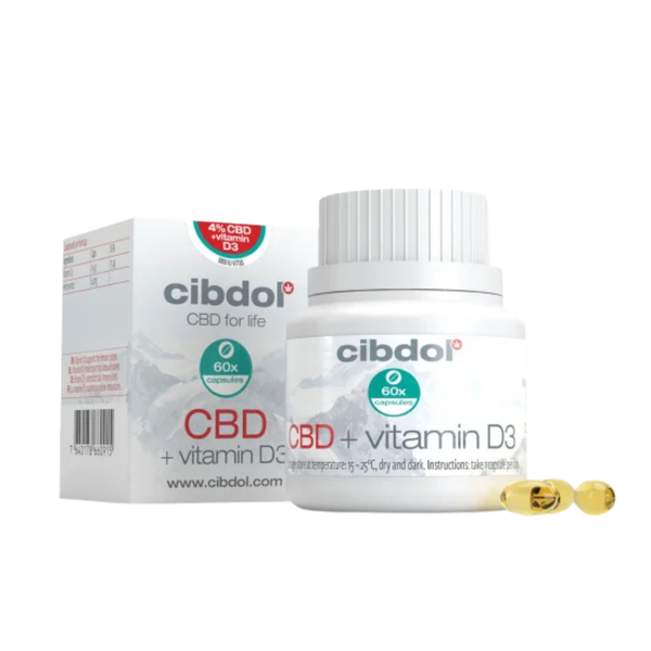 Capsules 4% CBD + Vitamine D3 | Cibdol